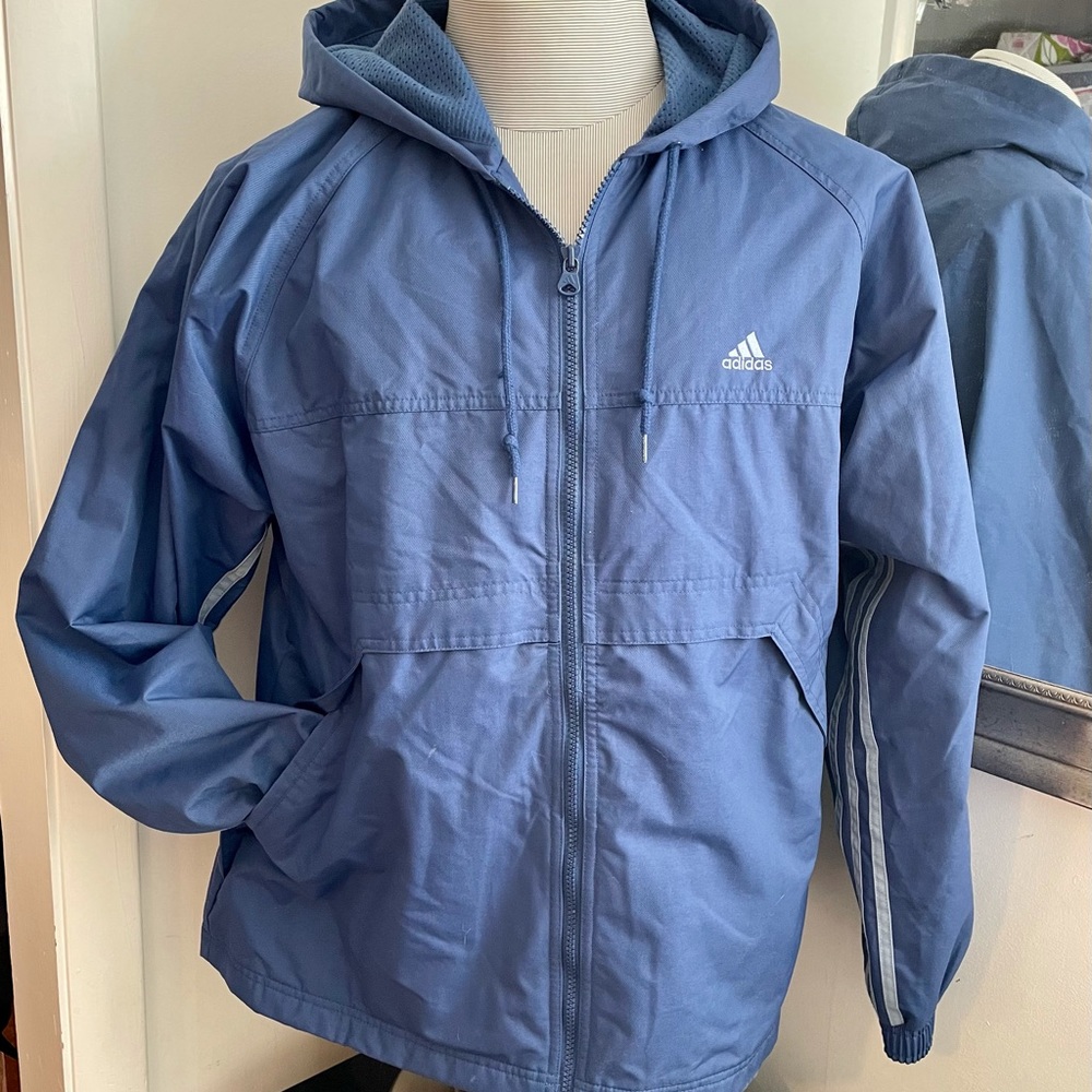 Adidas Blue Light Windbreaker Jacket
